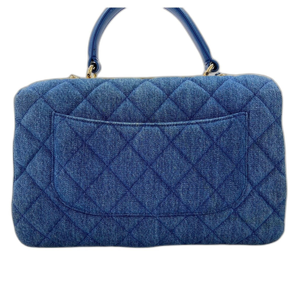 Chanel Handbag Quilted Blue — view 3