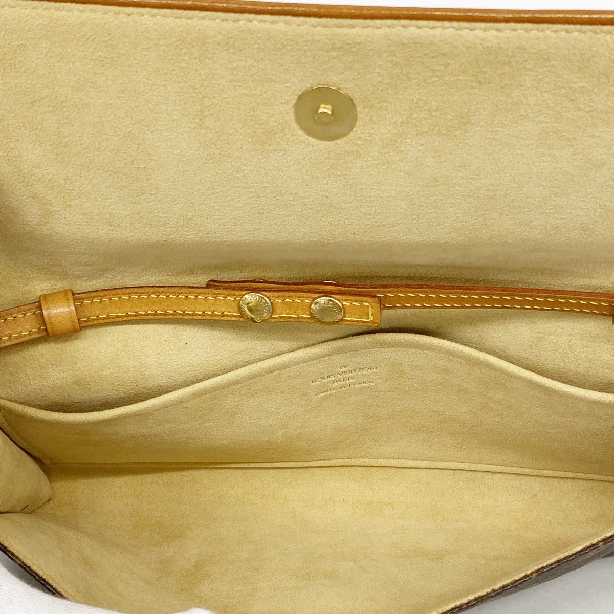 Louis Vuitton Shoulder Bag Monogram Pochette Twin GM Brown — view 4
