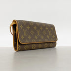 Louis Vuitton Shoulder Bag Monogram Pochette Twin GM Brown — view 2
