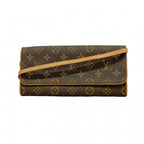 Louis Vuitton Shoulder Bag Monogram Pochette Twin GM Brown