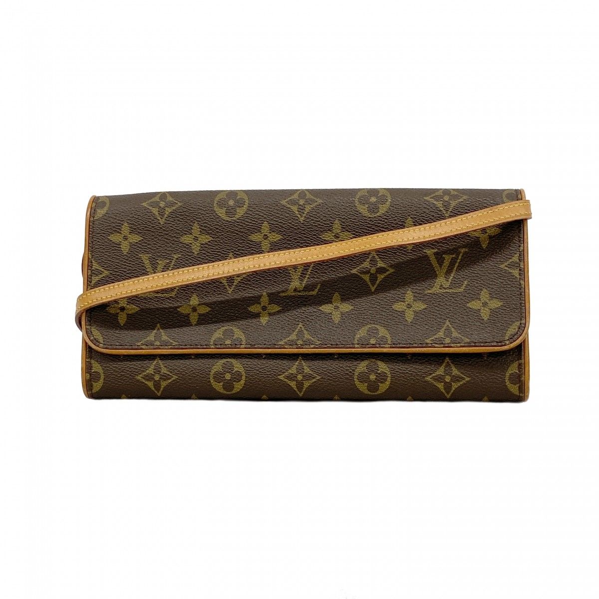 Louis Vuitton Shoulder Bag Monogram Pochette Twin GM Brown