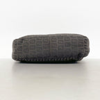 Fendi Handbag Zucchino Nylon Canvas Black Silver — view 3