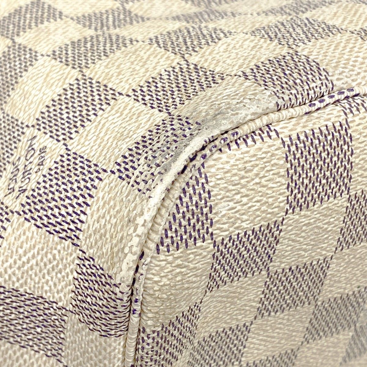 Louis Vuitton Tote Damier Azur Neverfull MM White — view 7