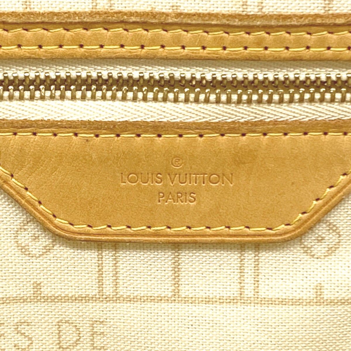 Louis Vuitton Tote Damier Azur Neverfull MM White — view 5