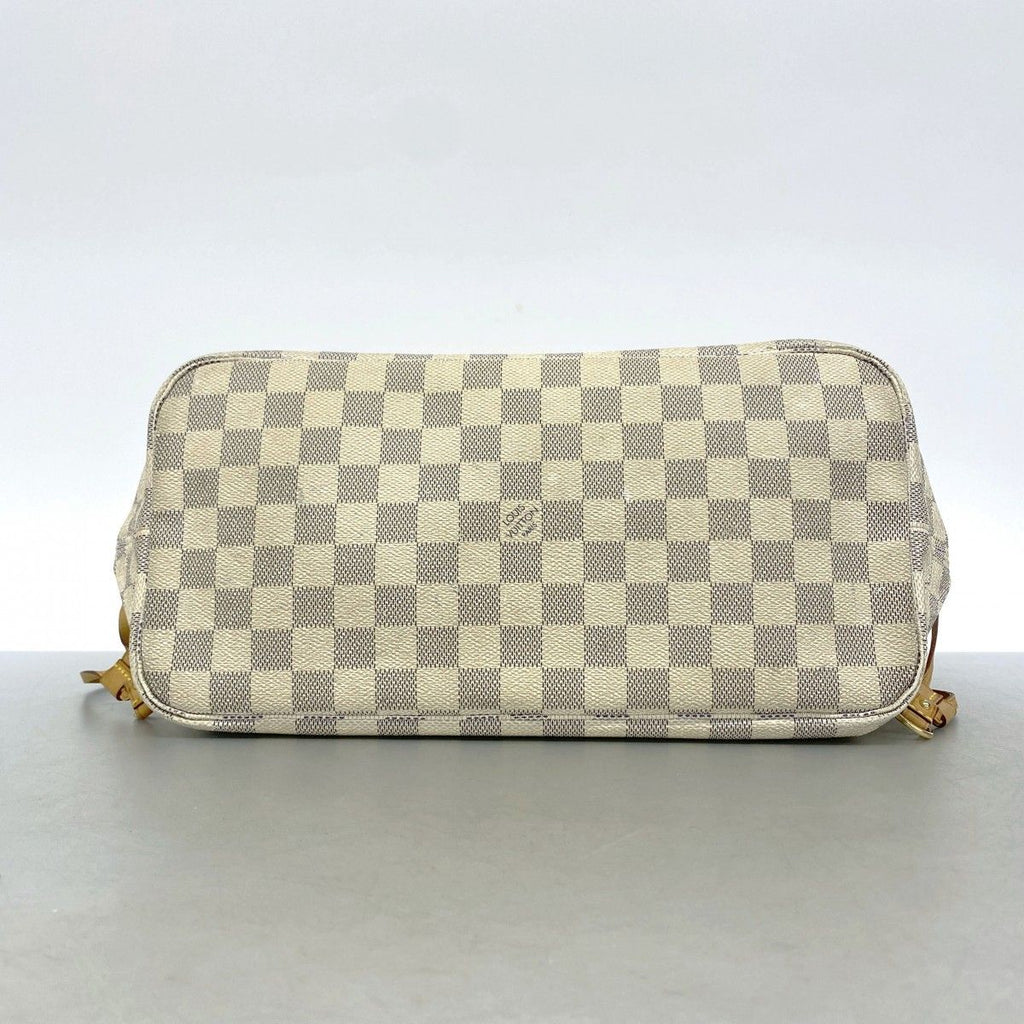 Louis Vuitton Tote Damier Azur Neverfull MM White — view 3