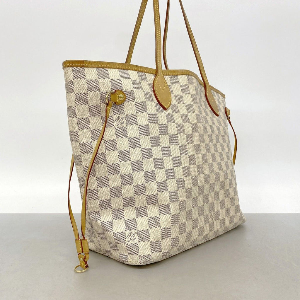 Louis Vuitton Tote Damier Azur Neverfull MM White — view 2