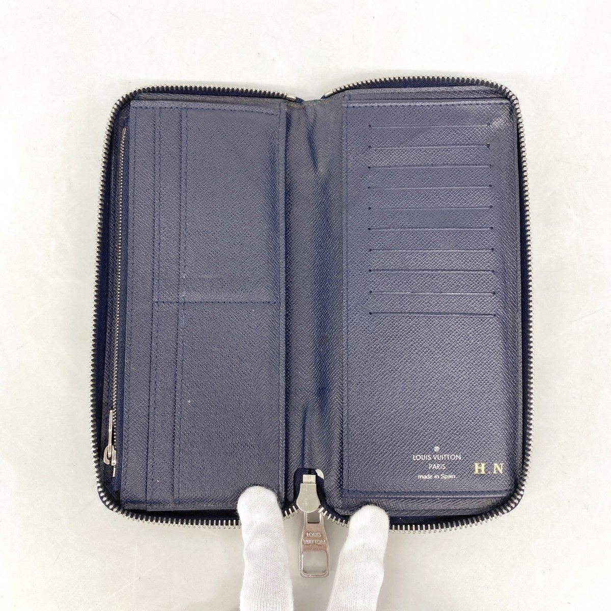 Louis Vuitton Wallet Epi Zippy Vertical Blue Marine — view 3