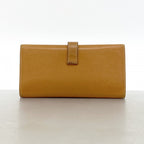 Hermes Trifold Wallet Bearn Dupri Veau Epsom Gold Silver — view 8
