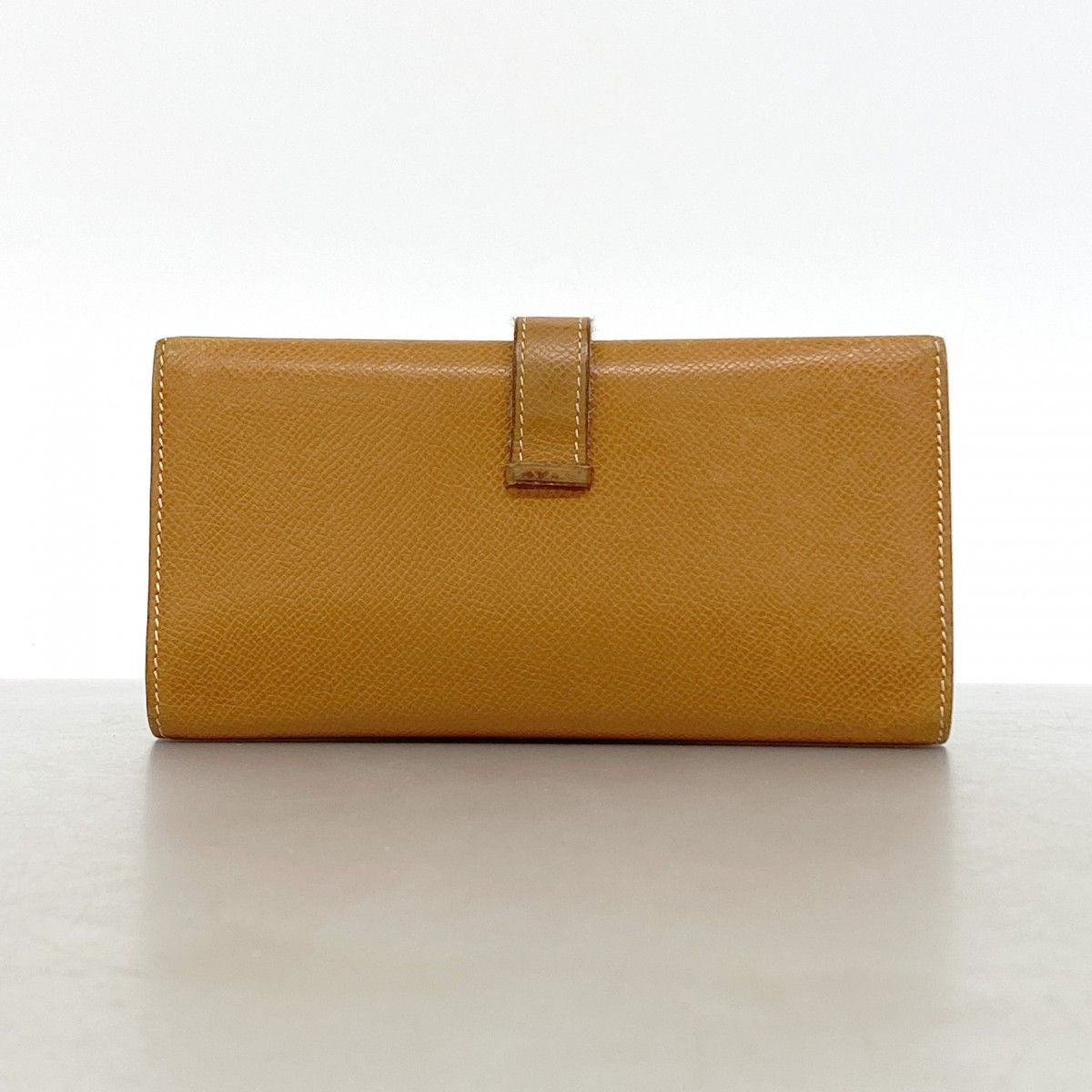 Hermes Trifold Wallet Bearn Dupri Veau Epsom Gold Silver — view 8