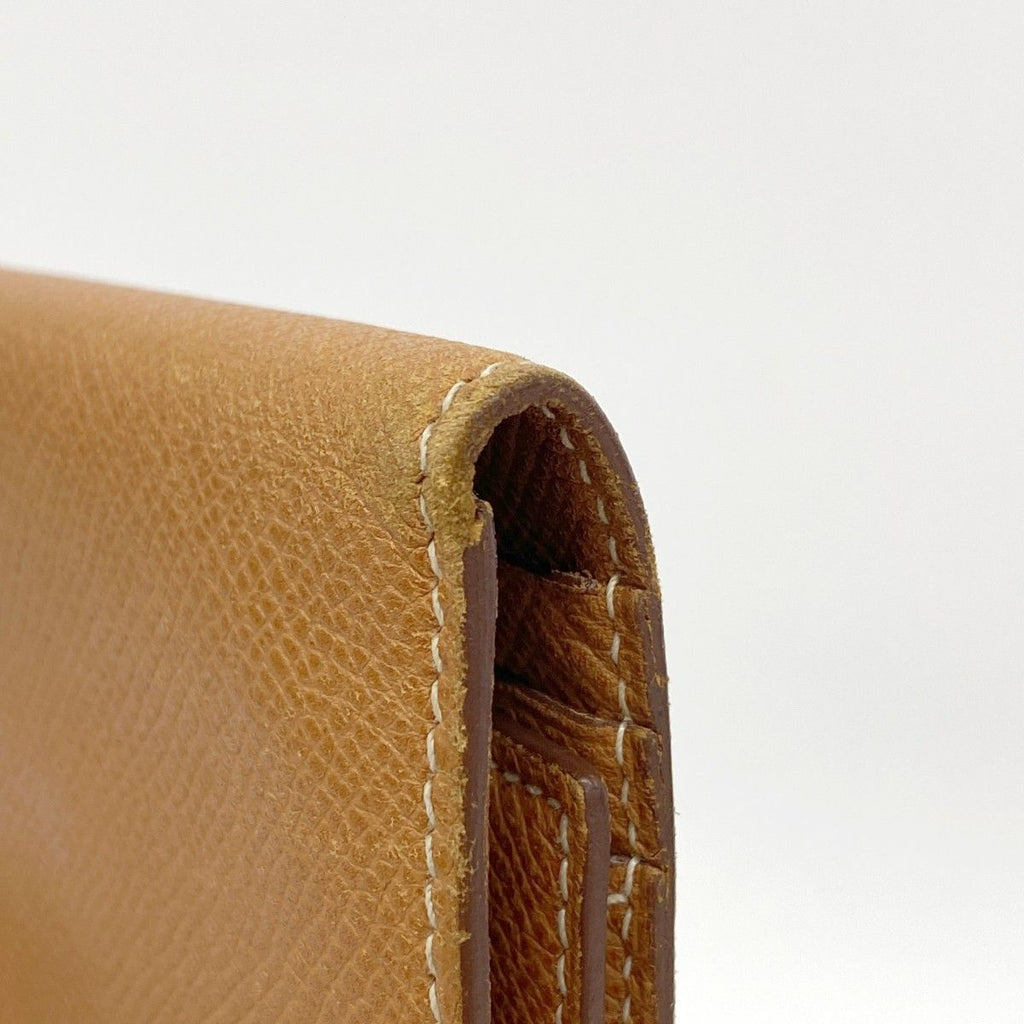 Hermes Trifold Wallet Bearn Dupri Veau Epsom Gold Silver — view 5