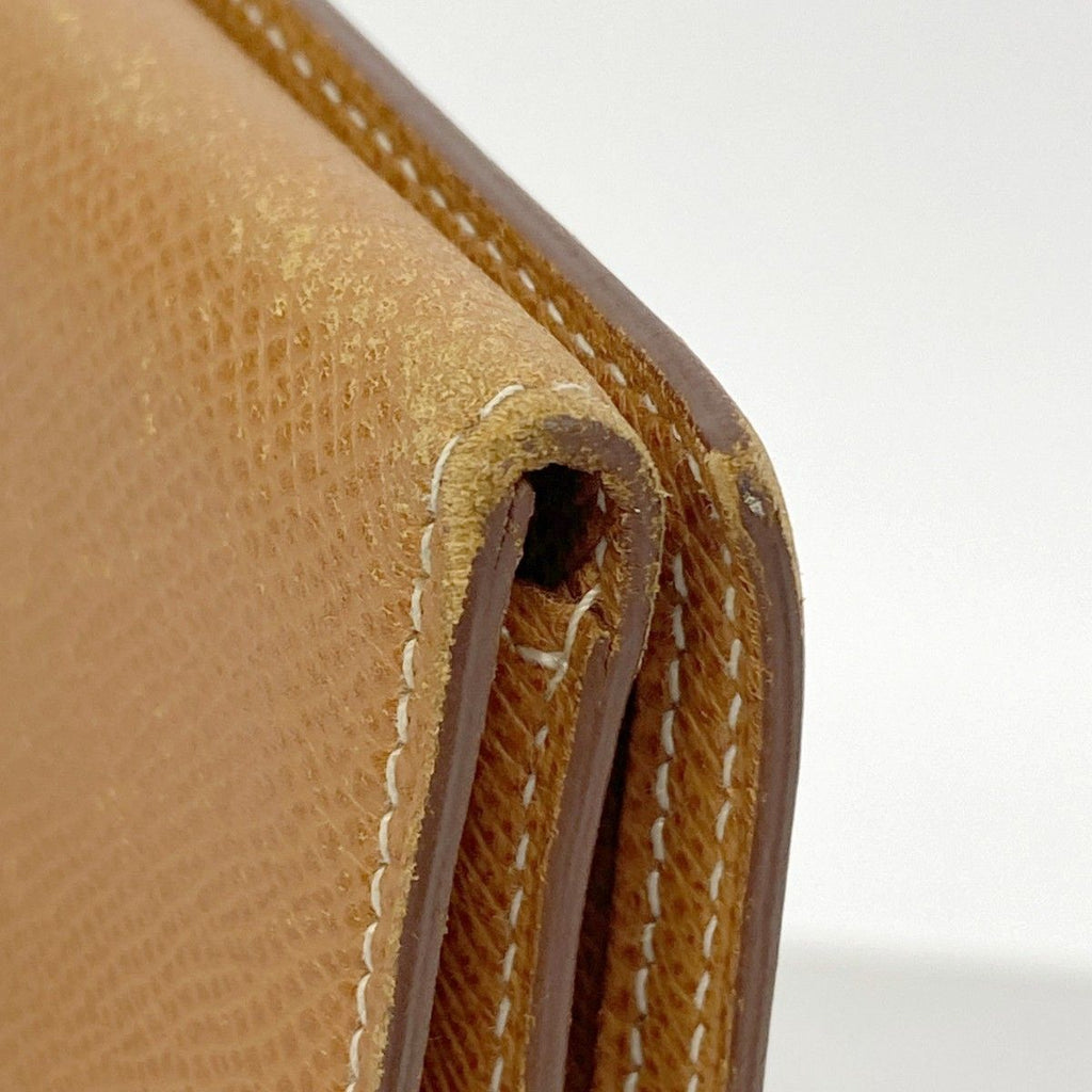 Hermes Trifold Wallet Bearn Dupri Veau Epsom Gold Silver — view 6