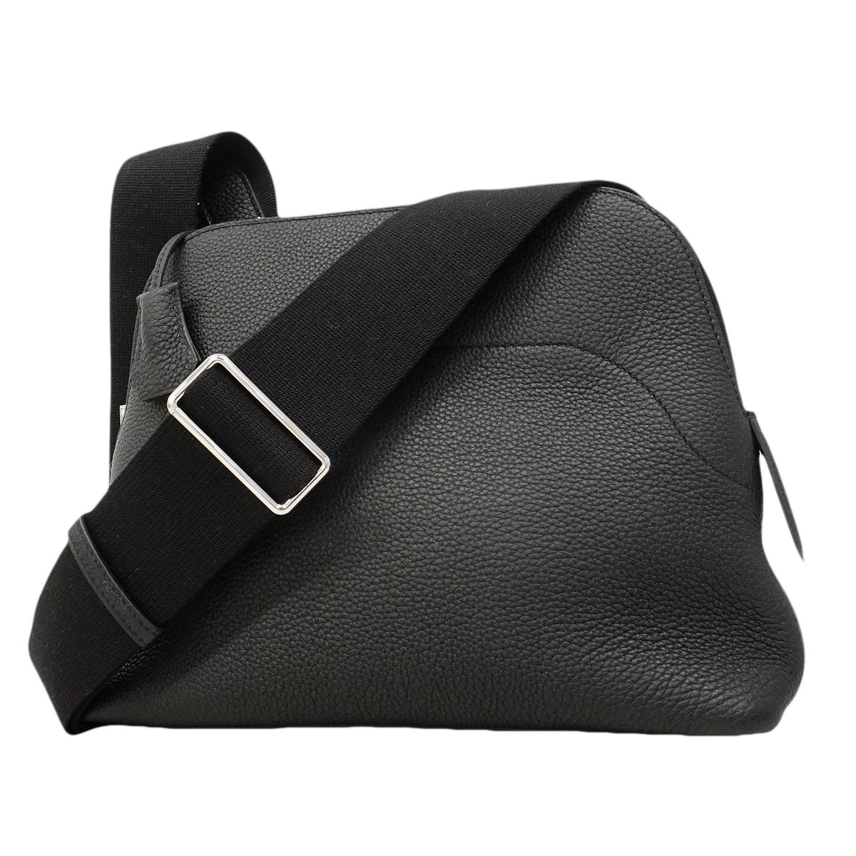 Hermes Shoulder Bag Bolide Messenger Togo Black Silver
