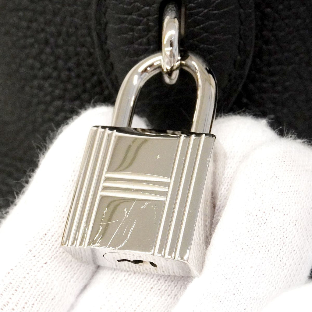 Hermes Shoulder Bag Bolide Messenger Togo Black Silver — view 6