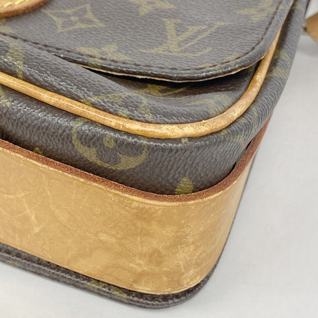 Louis Vuitton Shoulder Bag Monogram Cartouchiere MM Brown — view 6