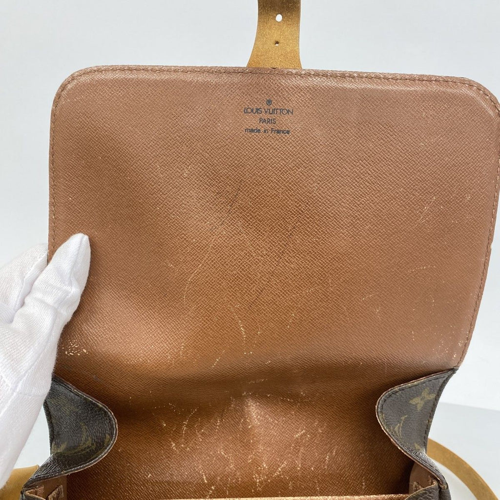 Louis Vuitton Shoulder Bag Monogram Cartouchiere MM Brown — view 4