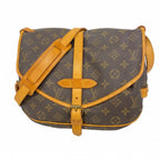Louis Vuitton Shoulder Bag Monogram Saumur 30 Brown