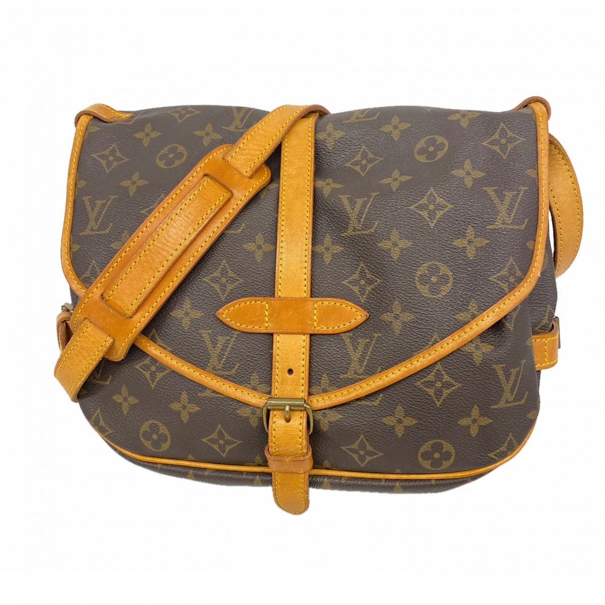 Louis Vuitton Shoulder Bag Monogram Saumur 30 Brown