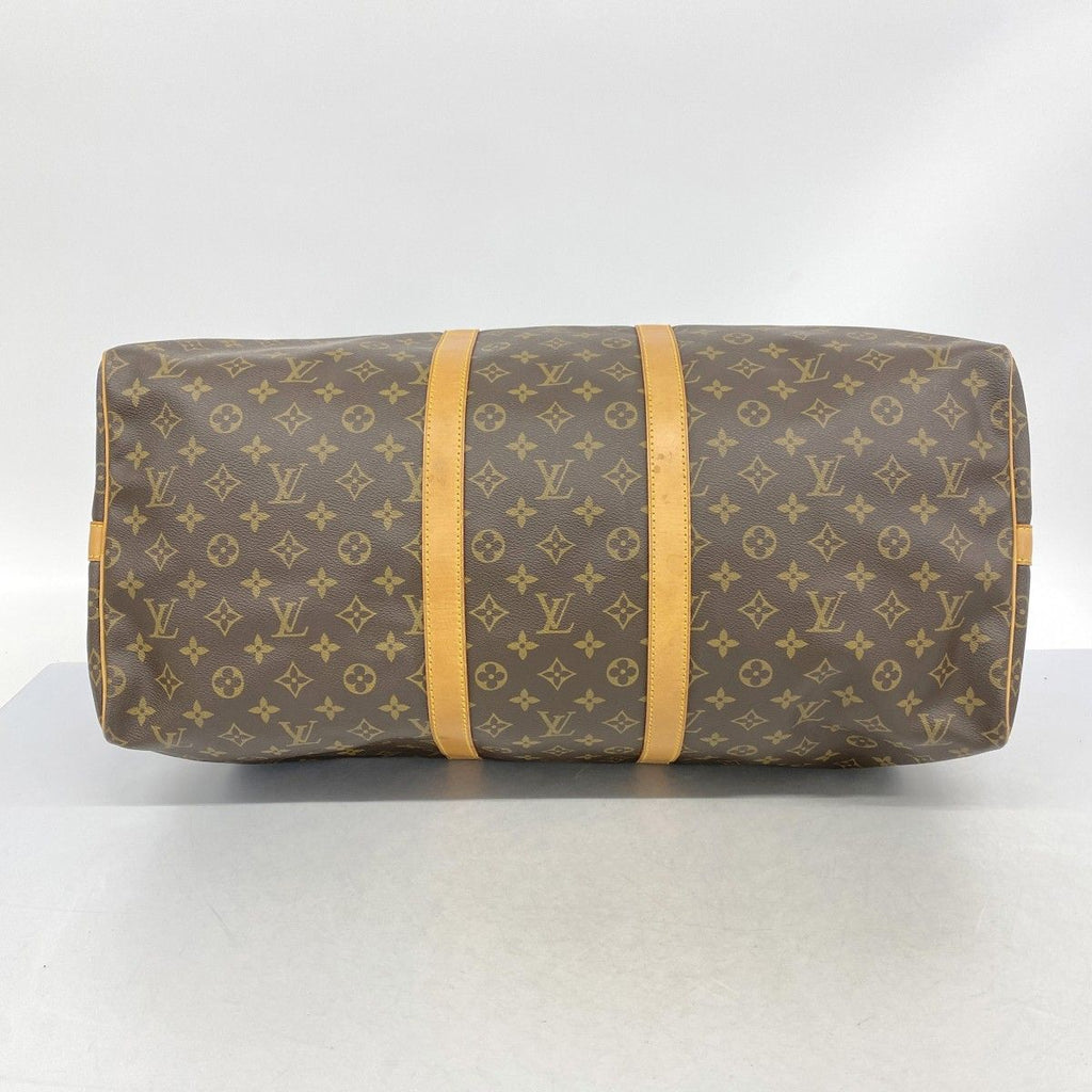 Louis Vuitton Boston Bag Monogram Keepall Bandouliere 55 Brown — view 3