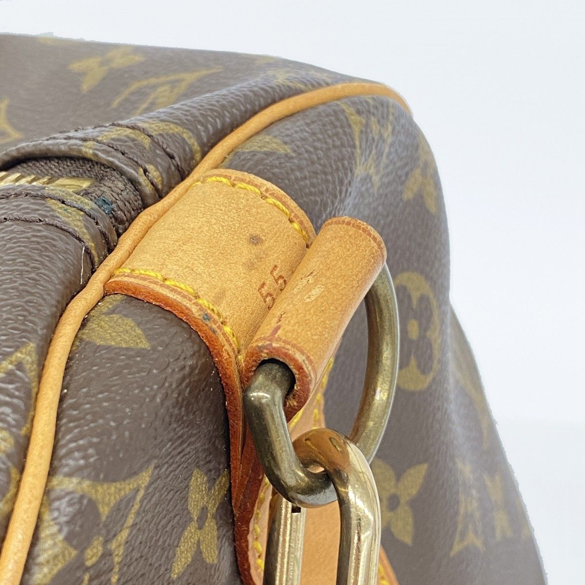 Louis Vuitton Boston Bag Monogram Keepall Bandouliere 55 Brown — view 8