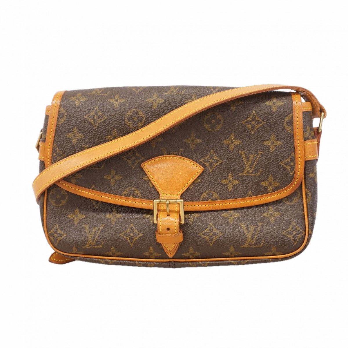 Louis Vuitton Shoulder Bag Monogram Sologne Brown