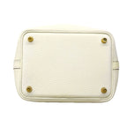 Hermes Handbag Picotin Lock PM Eclat Taurillon Clemence New White Sesame Gold — view 3