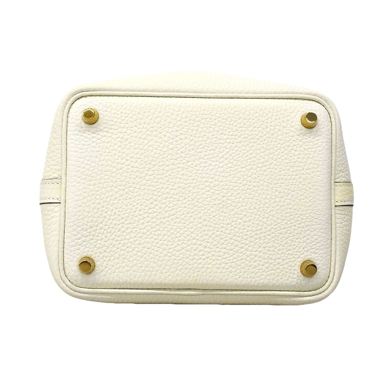 Hermes Handbag Picotin Lock PM Eclat Taurillon Clemence New White Sesame Gold — view 3