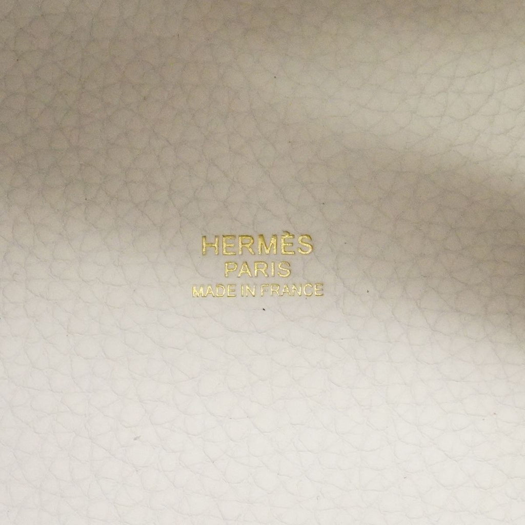 Hermes Handbag Picotin Lock PM Eclat Taurillon Clemence New White Sesame Gold — view 5