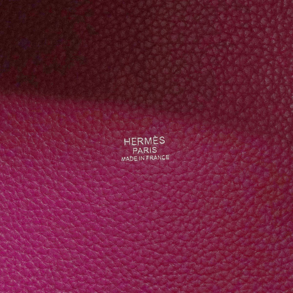 Hermes Handbag Picotin Lock MM Taurillon Clemence Tosca Silver — view 5