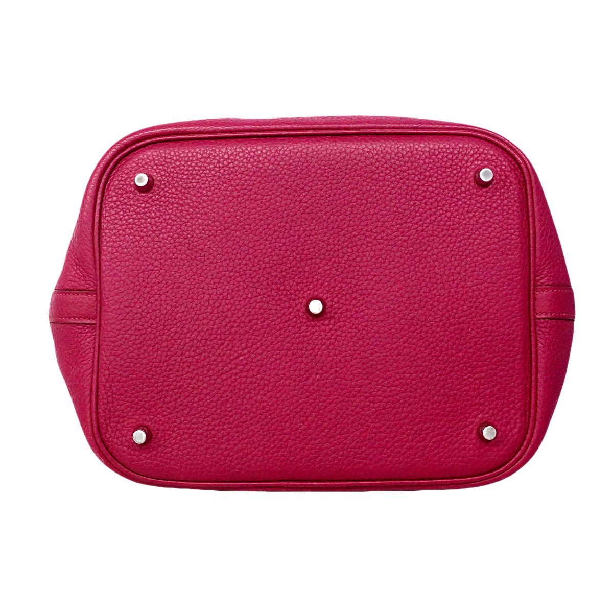 Hermes Handbag Picotin Lock MM Taurillon Clemence Tosca Silver — view 3