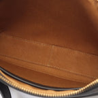 Celine Shoulder Bag Triomphe Brown Black Canvas Leather — view 5
