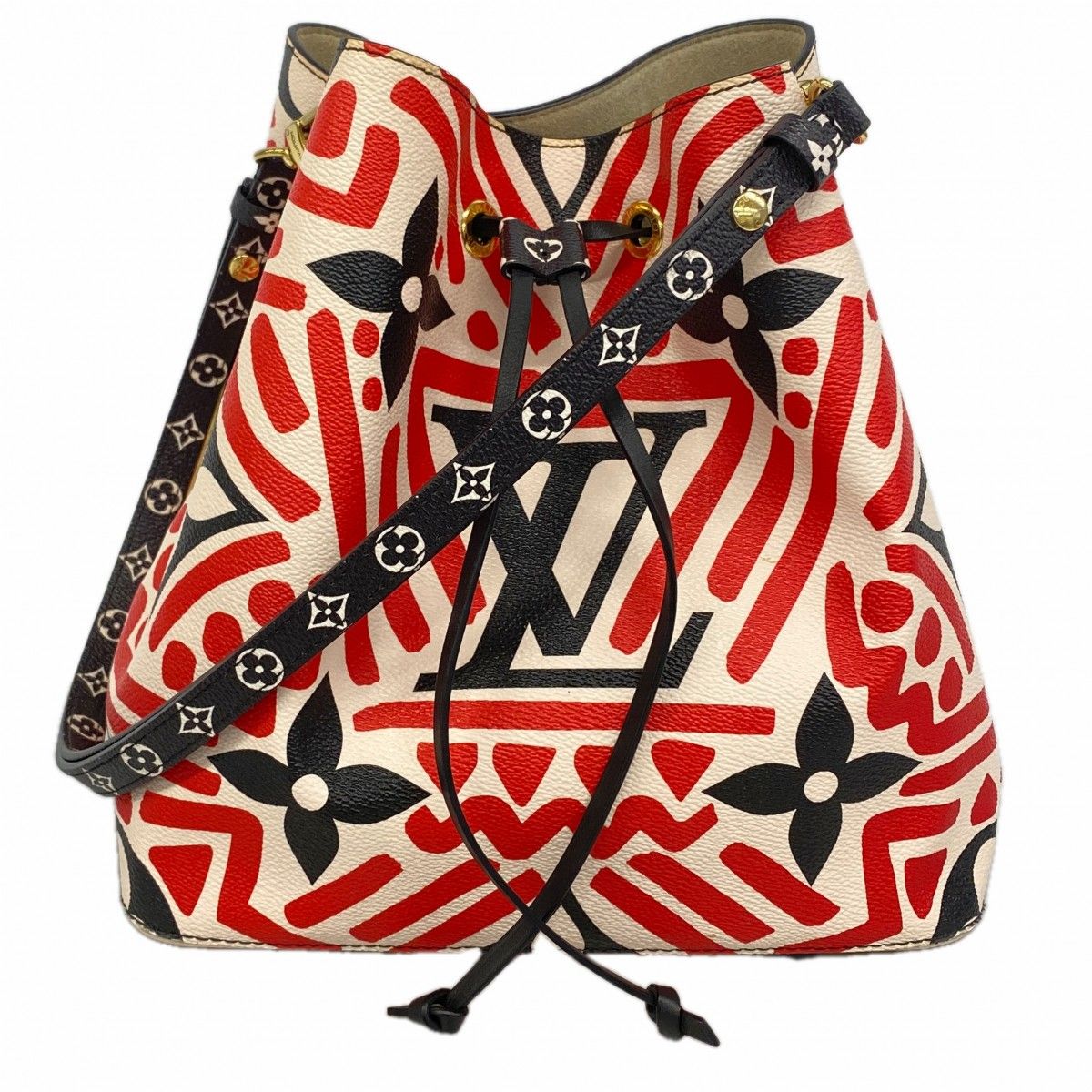 Louis Vuitton Shoulder Bag Monogram Giant Neo Noe Cream Rouge