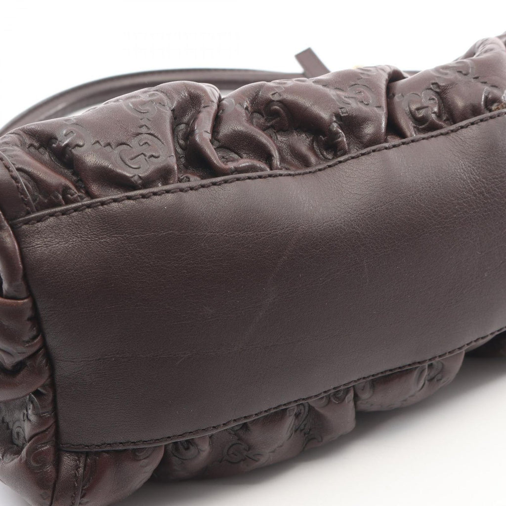 Gucci Shoulder Bag Abbey Guccissima Dark Brown Leather — view 6