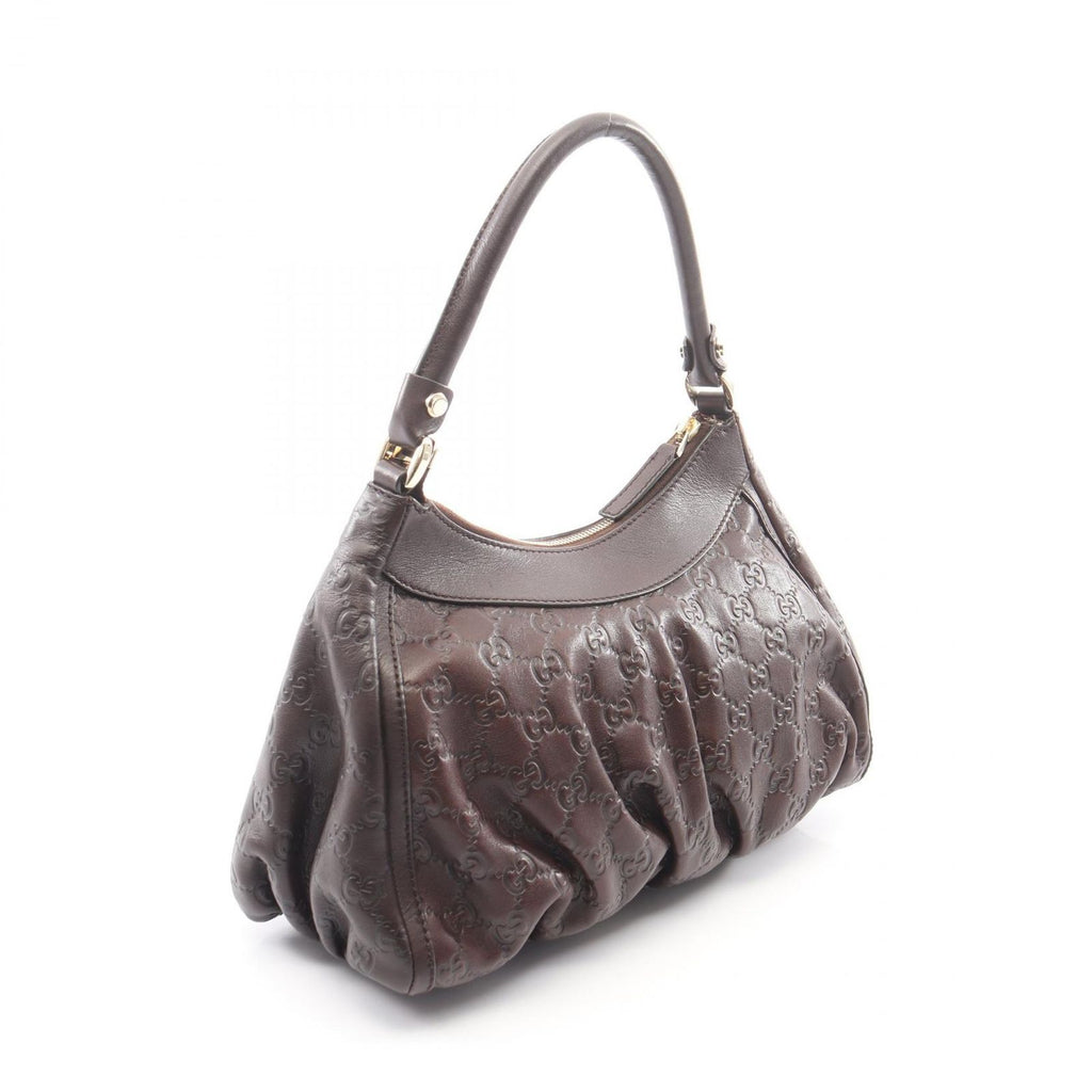 Gucci Shoulder Bag Abbey Guccissima Dark Brown Leather — view 2