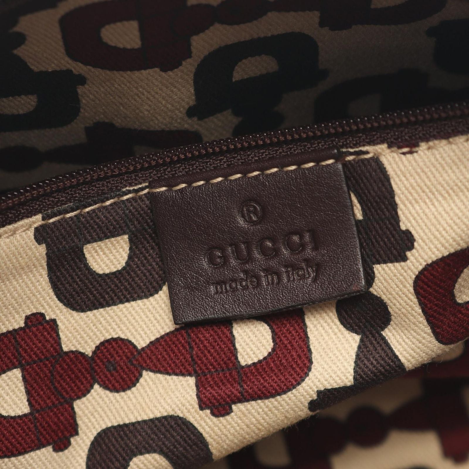 Gucci Shoulder Bag Abbey Guccissima Dark Brown Leather — view 4