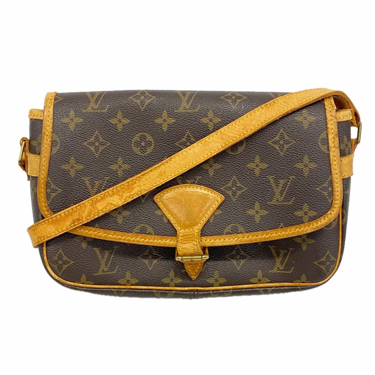 Louis Vuitton Shoulder Bag Monogram Sologne Brown