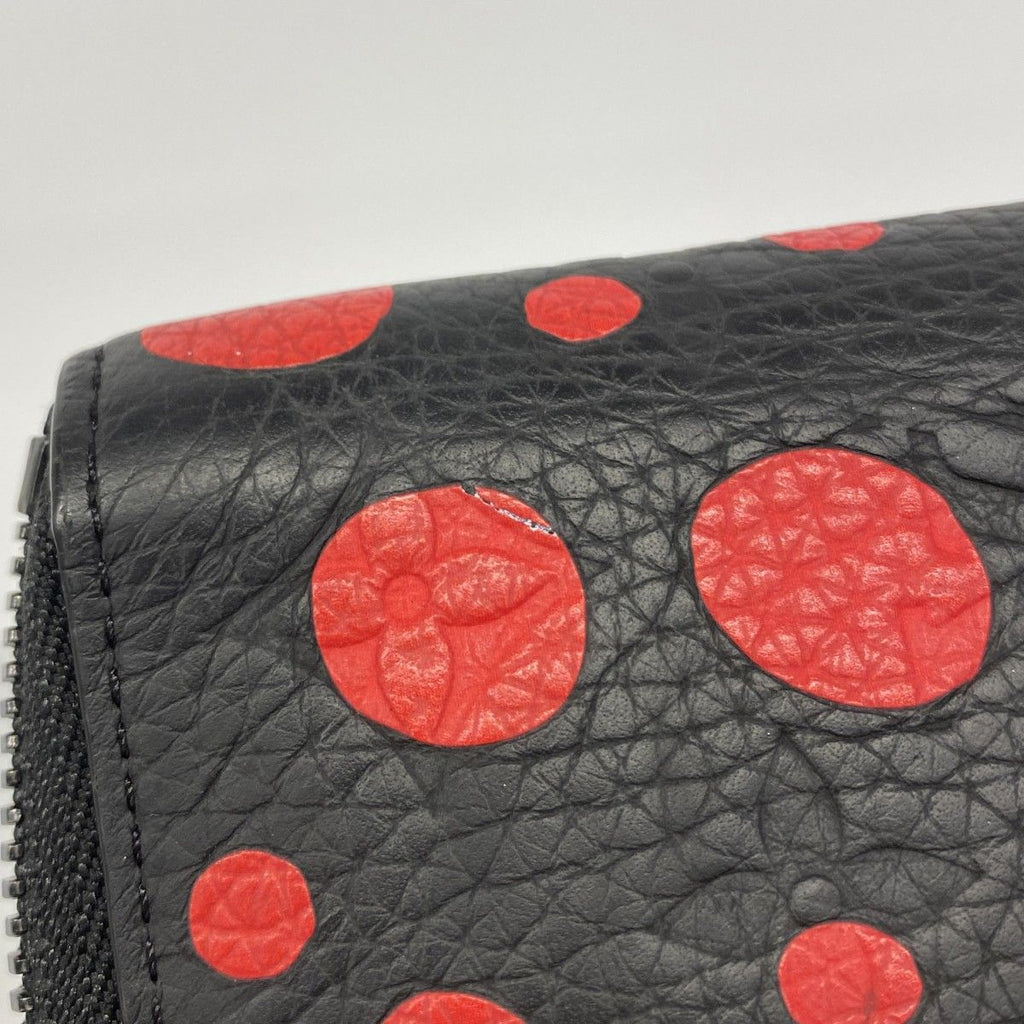 Louis Vuitton Wallet Monogram Empreinte Zippy Vertical LV YK Yayoi Kusama Noir — view 6