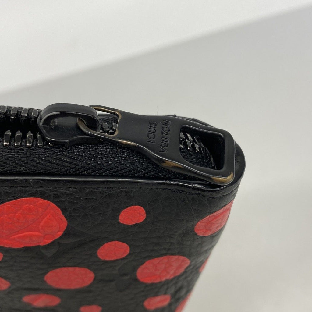 Louis Vuitton Wallet Monogram Empreinte Zippy Vertical LV YK Yayoi Kusama Noir — view 7