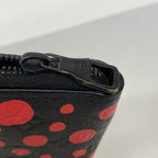 Louis Vuitton Wallet Monogram Empreinte Zippy Vertical LV YK Yayoi Kusama Noir — view 7