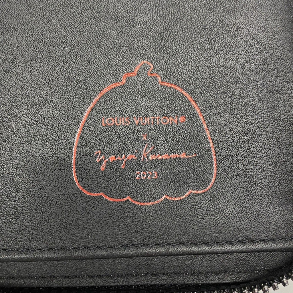 Louis Vuitton Wallet Monogram Empreinte Zippy Vertical LV YK Yayoi Kusama Noir — view 4
