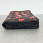 Louis Vuitton Wallet Monogram Empreinte Zippy Vertical LV YK Yayoi Kusama Noir — view 2