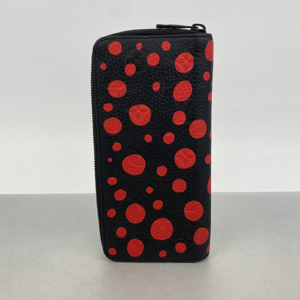 Louis Vuitton Wallet Monogram Empreinte Zippy Vertical LV YK Yayoi Kusama Noir — view 8