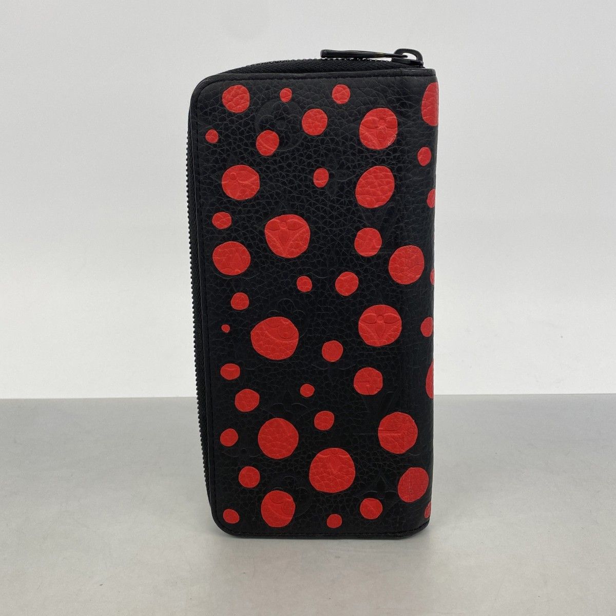 Louis Vuitton Wallet Monogram Empreinte Zippy Vertical LV YK Yayoi Kusama Noir — view 8