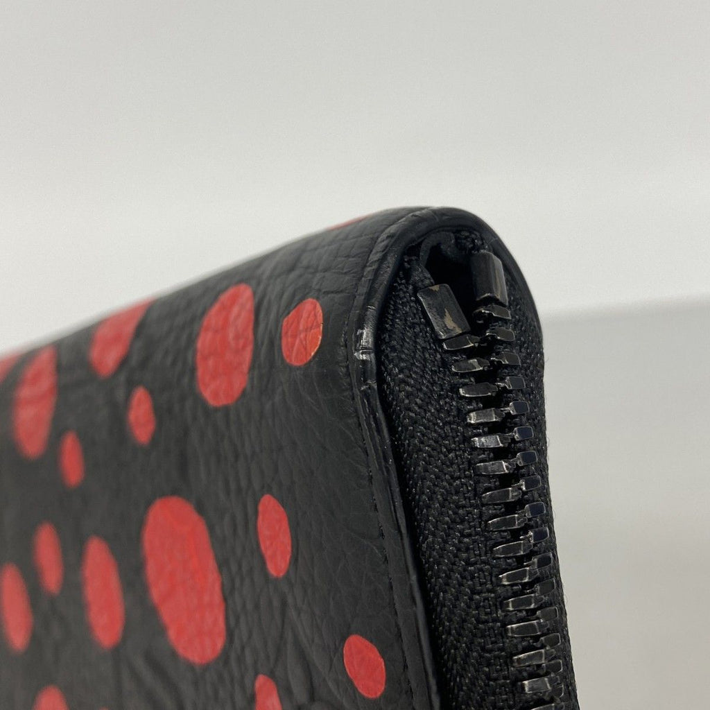 Louis Vuitton Wallet Monogram Empreinte Zippy Vertical LV YK Yayoi Kusama Noir — view 5