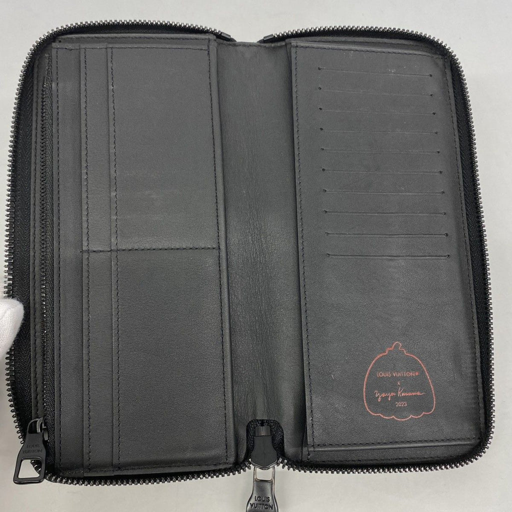 Louis Vuitton Wallet Monogram Empreinte Zippy Vertical LV YK Yayoi Kusama Noir — view 3
