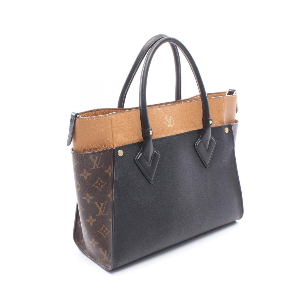 Louis Vuitton Handbag on My Side MM Monogram Noir Leather Canvas — view 2