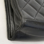 Chanel Shoulder Bag Quilted Lambskin Black Gold — view 7