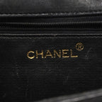 Chanel Shoulder Bag Quilted Lambskin Black Gold — view 5