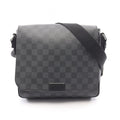 Louis Vuitton Shoulder Bag District PM Damier Graphite Canvas Leather