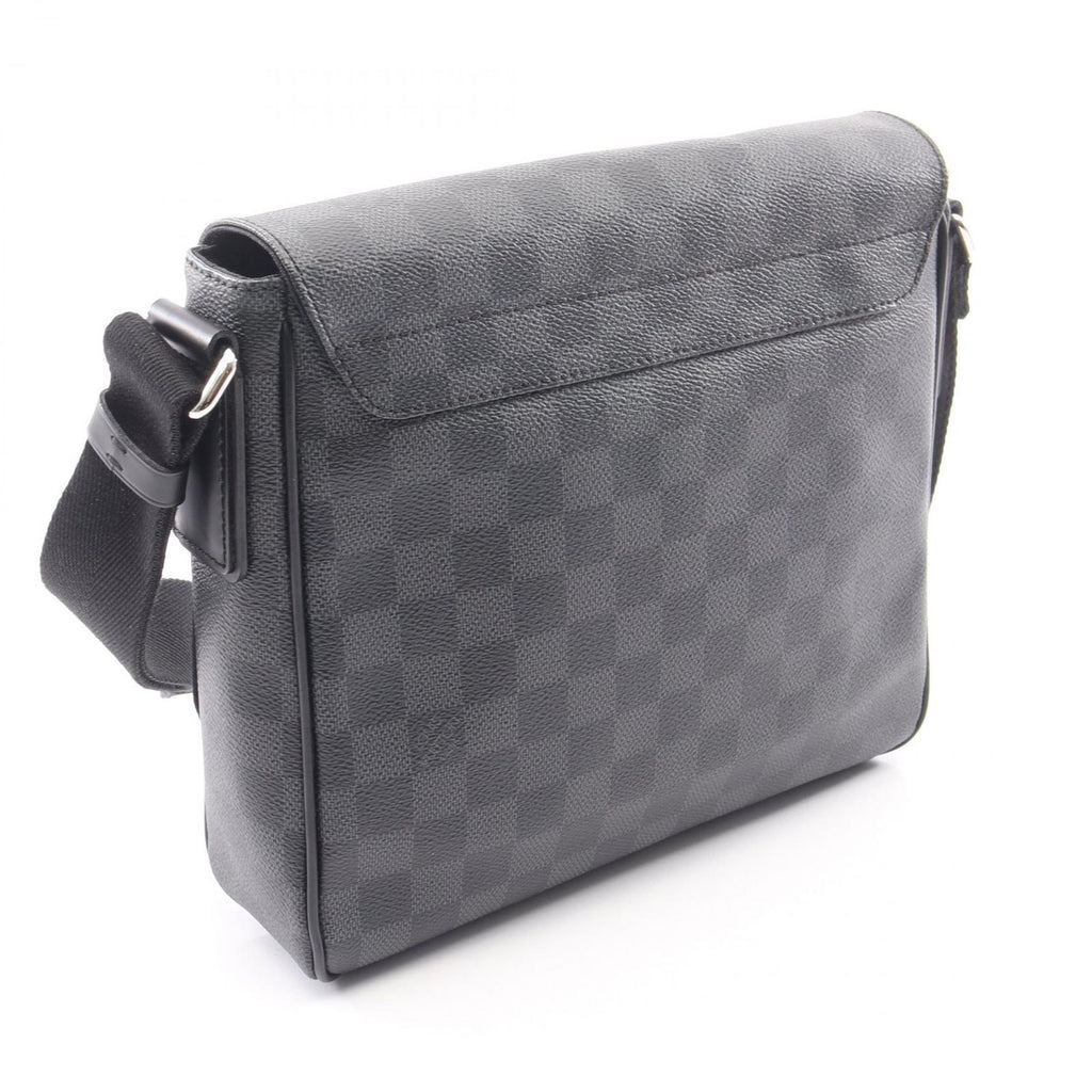 Louis Vuitton Shoulder Bag District PM Damier Graphite Canvas Leather — view 2