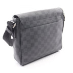 Louis Vuitton Shoulder Bag District PM Damier Graphite Canvas Leather — view 2
